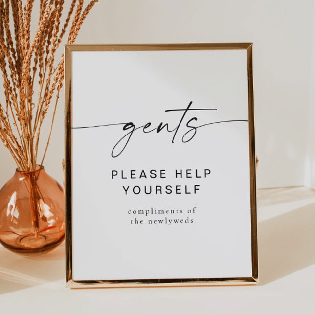 BLAIR Moderne Minimalistische Gents Badezimmer Toi Poster (Von Creator hochgeladen)