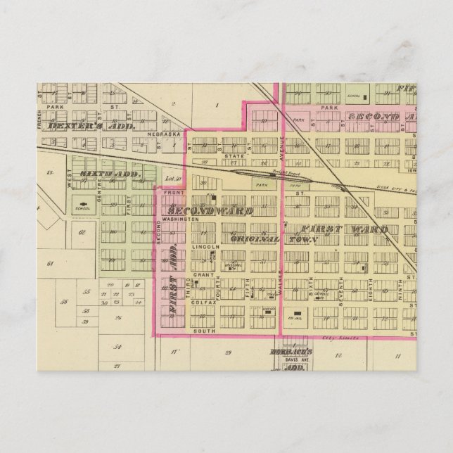 Blair, Nebraska Postkarte (Vorderseite)