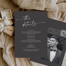 BLAIRE Modern Calligraphy Script Hochzeitsdetails