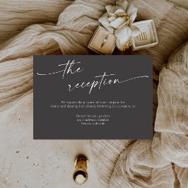 BLAIRE Moderne Kalligrafie Hochzeitsempfang Begleitkarte