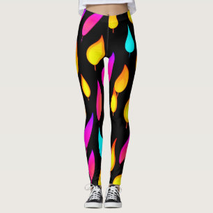 Blaise Abstrakte Flammenkunst Leggings