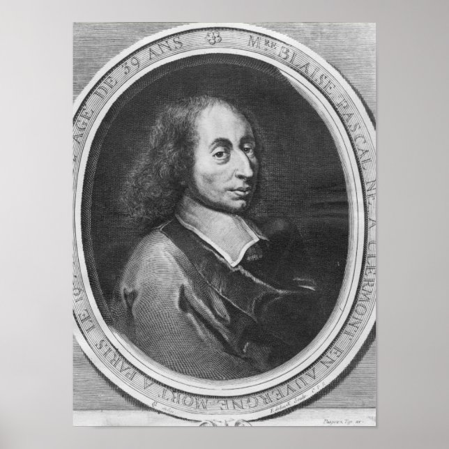 Blaise Pascal Poster (Vorne)