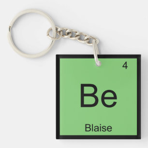 Blaisenamenschemie-Element-Periodensystem Schlüsselanhänger