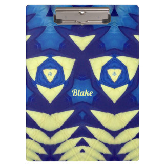 BLAKE ~ Blau- und Cremedesign Klemmbrett