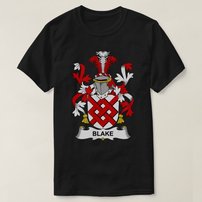 Blake Coat of Arms  Family Crest  T-Shirt (Design vorne)