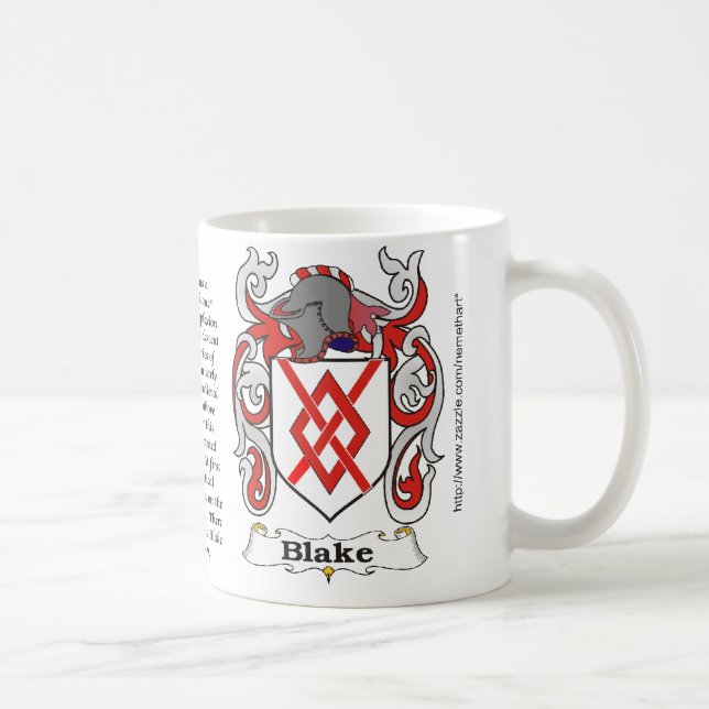 Blake-Familien-Wappen Tasse (Rechts)