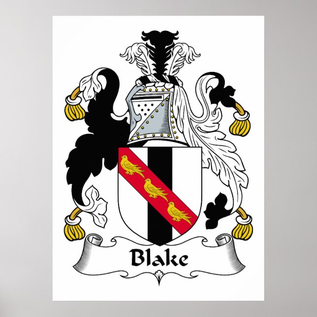 Blake Familienwappen Poster (Vorne)