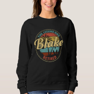 Blake Legende hat die Personalisierte Pensionierun Sweatshirt