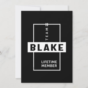 Blake Personalisiert Name Geburtstagsgeschenk Dankeskarte