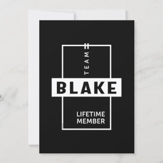 Blake Personalisiert Name Geburtstagsgeschenk Einladung
