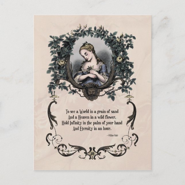 Blake "To See a World" Viktorianische Postkarte (Vorderseite)