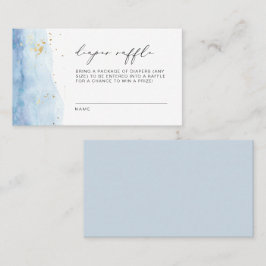 BLAKELY Dusty Blue Watercolor Diaper Raffel Ticket