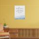 BLAKELY Sky Blue Watercolor Gold Brautparty Poster (Living Room 2)