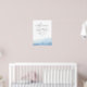 BLAKELY Sky Blue Watercolor Gold Brautparty Poster (Nursery 2)
