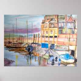 Blakeney Hafen in Norfolk Poster