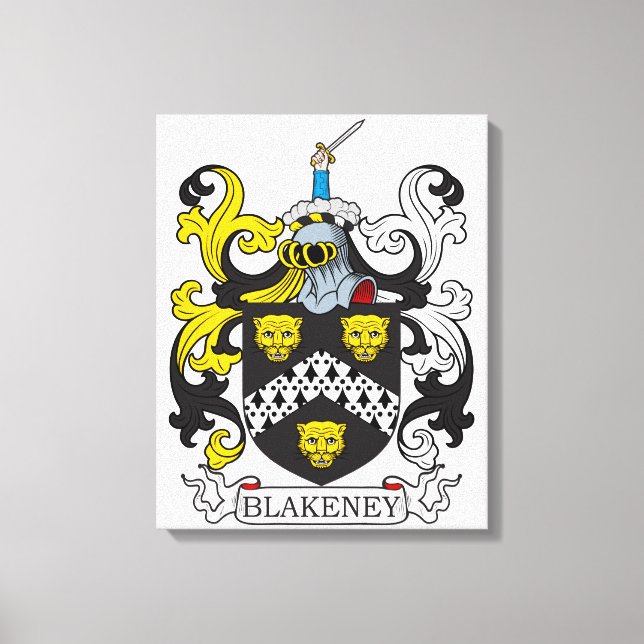 Blakeney-Wappen Leinwanddruck (Vorderseite)