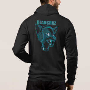 Blakgraz Lucy der Hund mit Kopfhörer Hoodie