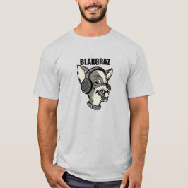 Blakgraz Lucy der Hund mit Kopfhörer T - Shirt