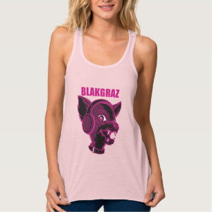 Blakgraz Lucy der Hund mit Kopfhörer Tank Top