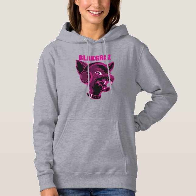 Blakgraz Lucy der Hund mit Kopfhörer Tank Top (Vorderseite)