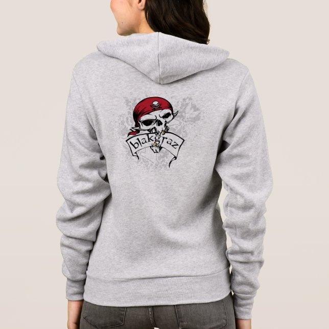 Blakgraz Pirate Skull Hoodie (Rückseite)