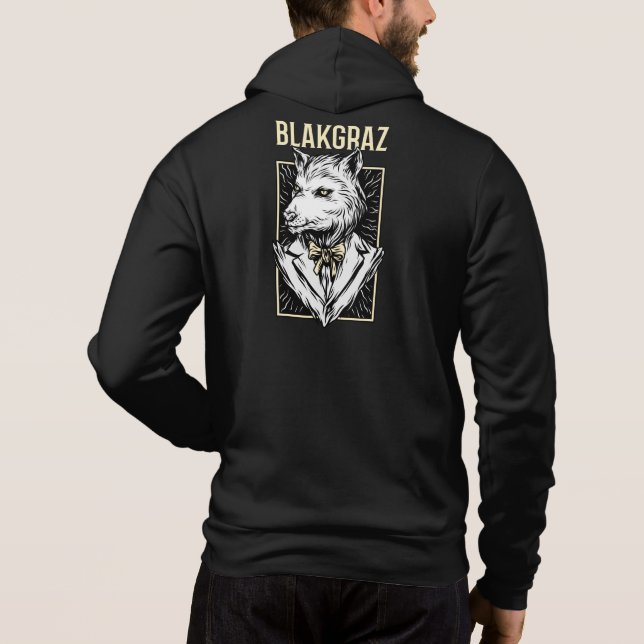 Blakgraz Werewolf Portrait Hoodie (Rückseite)