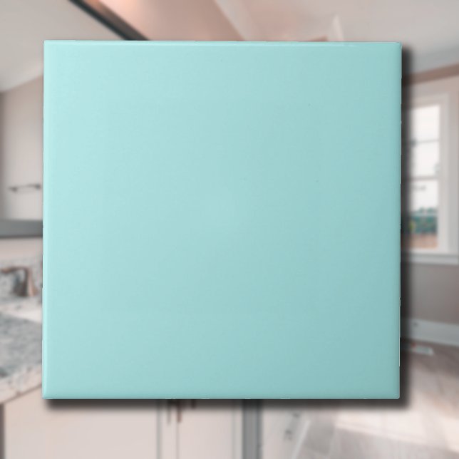 Blale Aqua Solid Color | Classic | elegant Fliese (Von Creator hochgeladen)
