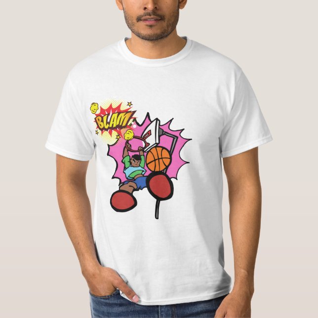 Blam Basketball Dunker T-Shirt (Vorderseite)