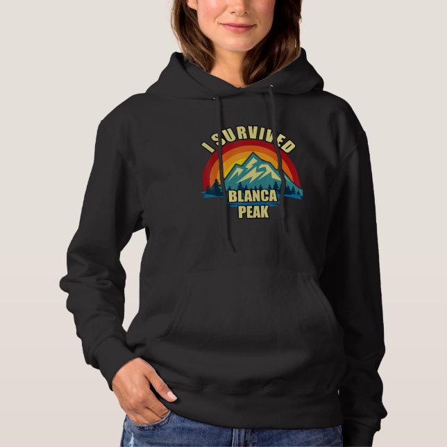 Blanca Peak Hiking Mountian Climbing Hoodie (Vorderseite)