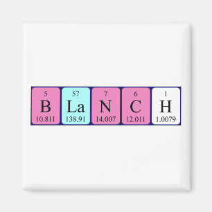 Blanch-Magnet für den periodischen Tabellennamen Magnet