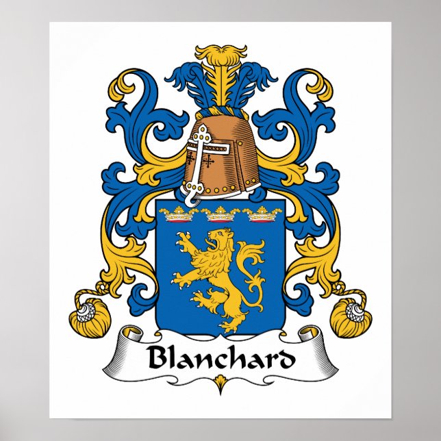 Blanchard Familienwappen Poster (Vorne)