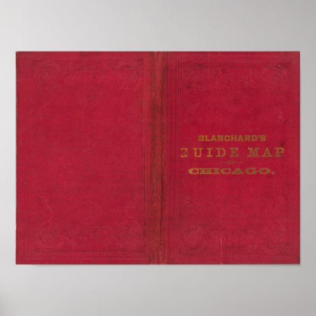 Blanchard-Führerplan von Chicago 2 Poster (Vorne)