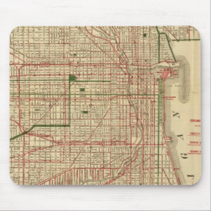 Blanchard-Karte von Chicago Mousepad