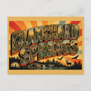 Blanchard Springs Arkansas Lebendige Höhle Wald Ku Postkarte