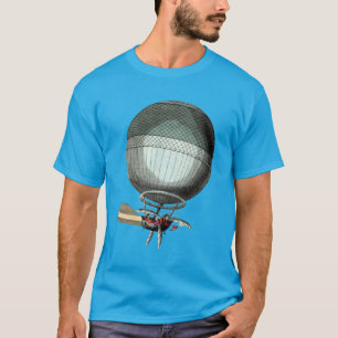 Blanchard Vintager Heißluft-Ballon T-Shirt