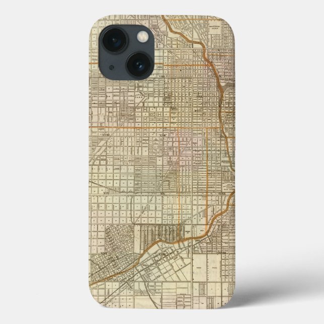 Blanchards Führerkarte von Chicago Case-Mate iPhone Hülle (Rückseite)