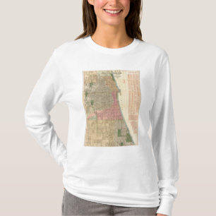 Blanchards Führerkarte von Chicago T-Shirt