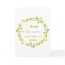 Blanche Bibel Vers danke Ihnen christlichen Grußwa