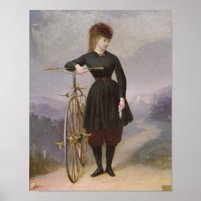 Blanche d'Antigny und ihre Velocipede Poster (Vorne)
