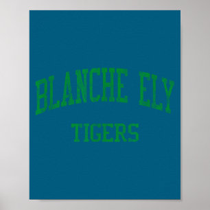 Blanche ely high school hs pompano beach fl vintag poster