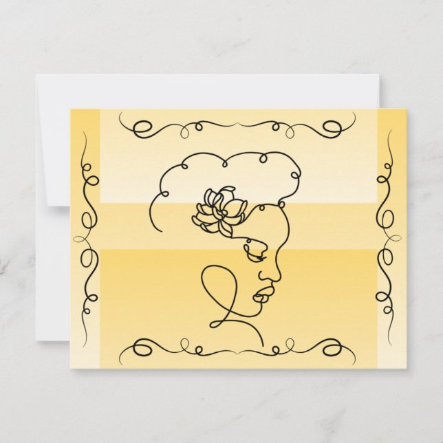 Blanche Karte für die Goldene Linie (Vorderseite)