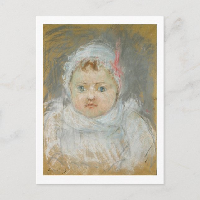 Blanche Pontillon as a Baby, 1872 (pastellfarben a Postkarte (Vorderseite)