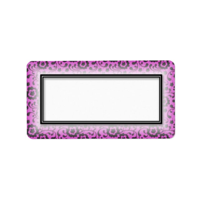 Blanche Wirbel Blanche-Adressetiketten Adressaufkleber (Vorne)