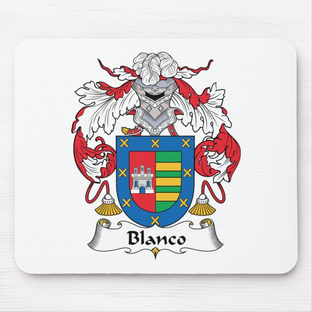 Blanco-Familienwappen Mousepad (Vorne)