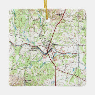 Blanco TX Topo Karte Keramikornament