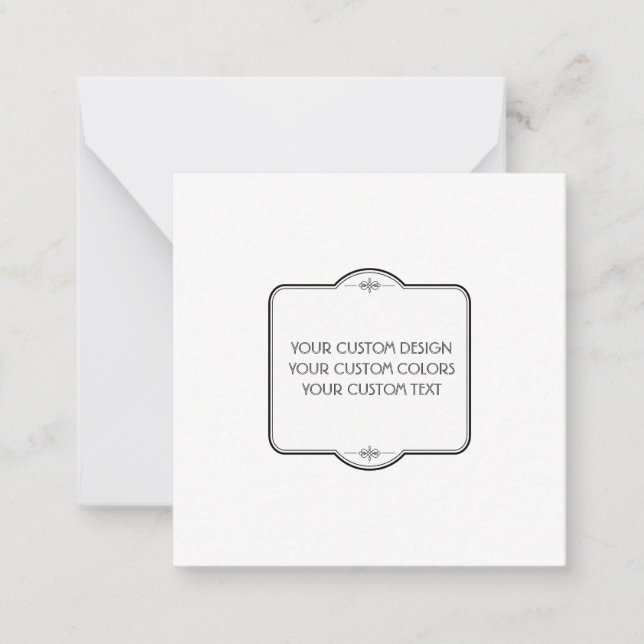 BLANGEN Sie Ihr Design hier - Mitteilungskarte (Vorderseite)