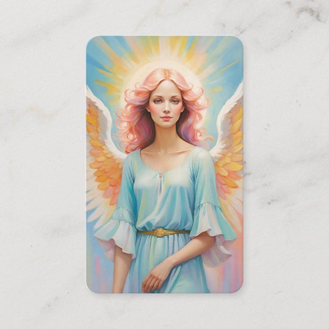 Blank Angel Oracle Message Cards Visitenkarte (Vorderseite)