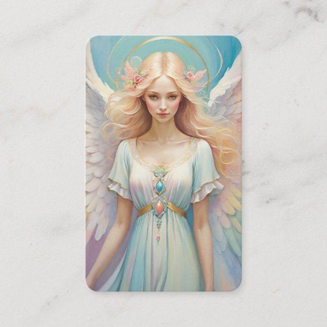 Blank Angel Oracle Messages Cards Visitenkarte (Vorderseite)