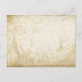 Blank antikes, festgehaltenes Papier Postkarte