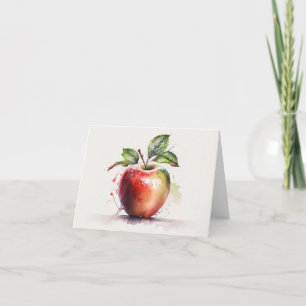 Blank Apple Dankeskarte